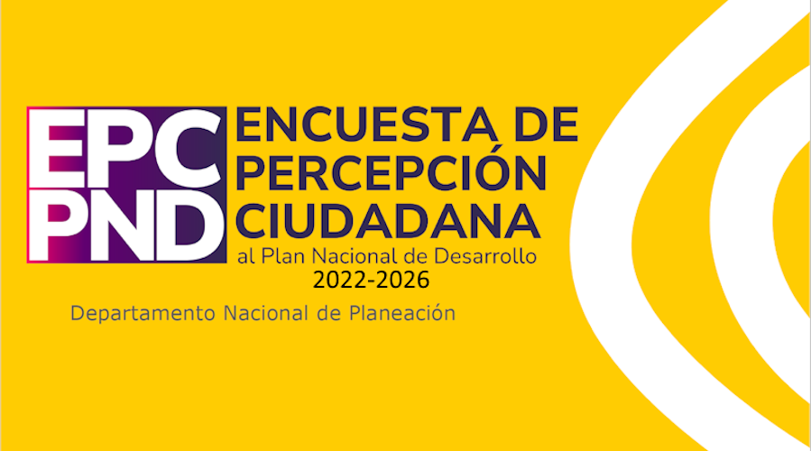 Concurso deméritos para el levantamiento de la Encuesta de Percepción ciudadana PND 2022-2026